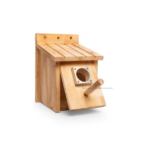 Durable Wooden Bird House With Weatherproof Roof Ideal Nesting Spot for Songbirds in Every Season - Product Image 5