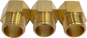 Raccord de tuyauterie en laiton hexagonal NPT mâle-femelle pour réduction de diamètre, pour eau, air, carburant et plomberie – Vente en gros - Product Image 2