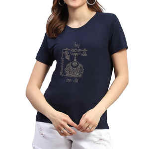เสื้อยืดผู้หญิงแขนสั้นพิมพ์ลายดีทีจีแฟชั่นลำลอง - Product Image 1