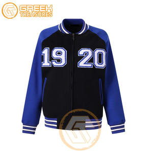 Personnalisé de haute qualité Zeta Phi Beta Varsity Jacket respirant polaire brodé crête lettres sororité coton en gros - Product Image 5