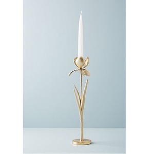 Bougeoir en métal pour éclairage et décoration d'intérieur Bougeoir décoratif élégant à finition antique - Product Image 1