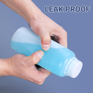 Botella de plástico HDPE de 510ml, botella cuadrada, contenedor de almacenamiento de reactivo químico de boca ancha con tapón de rosca de PP, fábrica de Vietnam - Product Image 5