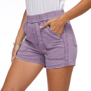 กางเกงขาสั้นผ้าชิโนสำหรับผู้หญิงสไตล์สุดเพอร์เฟกต์กางเกงขาสั้นผ้าชิโนสำหรับใส่ลำลองคุณภาพสูง - Product Image 5