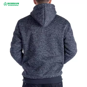 Sweat à capuche unisexe en molleton 100 % coton épais à fermeture éclair, séchage rapide, coupe oversize, idéal pour l'hiver – Meilleures ventes - Product Image 3