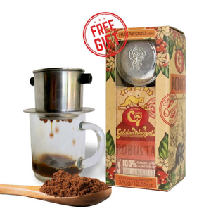 Grano de café molido Robusta de primera calidad, comadreja dorada, tostado medio, originario de Vietnam, 350g/caja Kraft - Product Image 5