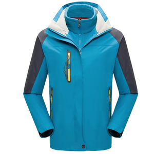 2025 Unisex 2-in-1 Waterproof <b>Hiking</b> <b>Jacket</b> Winter Soft Shell Coated Windproof Zipper Closure Polyester XL Printed - Product Image 3