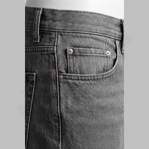 Jeans en denim classique, coupe droite, lavés à l'hiver, solides et confortables, lavables pour un usage quotidien, fournisseur en gros - Product Image 5