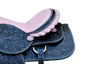 Juego de sillas de montar de cuero genuino de primera calidad, combinación perfecta para carreras de inglés de resistencia occidental para montar a caballo - Product Image 5