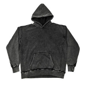 Men's Acid Wash Pullover Hoodies Streetwear Fashionable Stylish New Arrival Premium Quality Plain Solid Color Trending Hoodies - Product Image 1
