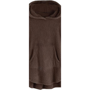 Sudadera de Forro Polar Personalizada para Mujer, Vestido de Invierno, 100% Algodón, Transpirable, Resistente al Viento, Ecológico, con Logotipo Bordado en la Parte Delantera, 360g - Product Image 3