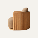 Silla de Madera Ergonómica, Minimalista y Moderna de Lujo Luca, Ecológica, Duradera, Giratoria, para el Hogar, Oficina, Sala de Estar, Dormitorio, Exterior - Product Image 3