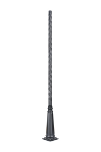 Lampadaire solaire LED extérieur en aluminium ECOSOLAR, poteau de 50 cm de diamètre, support mural pour panneau solaire, pour utilisation dans les jardins et sur les routes - Product Image 6