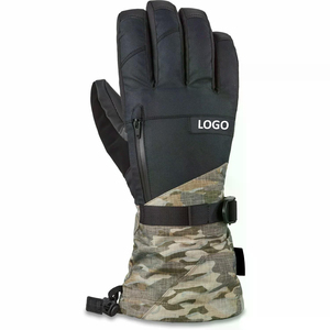 Guantes de esquí calefactables impermeables de invierno de rango superior mitones de esquí de cuero a prueba de viento para niños cómodos deportes y conducción guantes de esquí - Product Image 1
