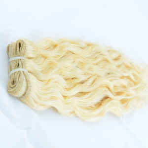 EXTENSION de cheveux naturels ondulés bouclés 613, mèches de trame brésiliennes avec fermeture 4x4 frontale 13x6 - Product Image 2