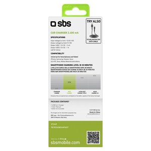 Cargador de Coche Doble USB Tipo-A 12W TECR2USB24AFAST Accendisigari con Doble Adaptador Rápido Negro CARICABATERÍAS - Product Image 3