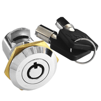 Cylindres de serrure tubulaires en alliage de zinc plaqué zinc haute résistance 60 mm avec 2 clés pour camping-cars, boîtes à outils, machines, marque ABA