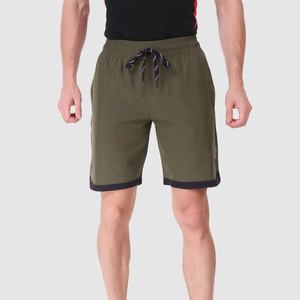 Shorts de jogging pour hommes style streetwear 100% coton, couleur unie, personnalisables, respirants, écologiques, haute qualité, OEM - Product Image 1
