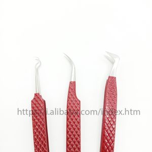 Pinzas de pestañas multicolores con recubrimiento de papel de etiqueta privada Volumen de pinzas de extensión de pestañas de MOQ bajo con punta de fibra - Product Image 4