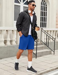 Pantalones cortos informales de malla para caminar y correr para hombre de diseño personalizado con precio de fábrica al por mayor de alta calidad - Product Image 4