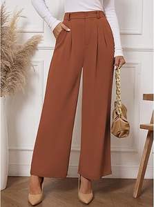 Plain Blank Works robe pantalon extérieur mode Golf coton Slim Fit affaires respirant Flare empilé dames pantalons pantalons - Product Image 5