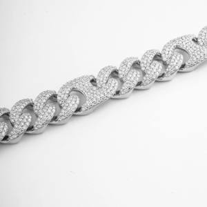 NEZ DE COCHON 15MM CUBAN LAB GROWN DIAMOND-STATUT D'ICÔNE AUTHENTIQUE - Product Image 2