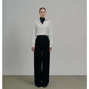 กางเกงขายาวแฟชั่นขาตรงหรูหราของผู้หญิงเสื้อผ้าผ้าไหมสไตล์เรียบง่ายระบายอากาศได้ดีบริการดี - Product Image 1