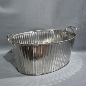 Enfriador de vino y cerveza de acero inoxidable duradero Enfriador de cubo de hielo seguro para sostener botellas en fiestas - Product Image 3