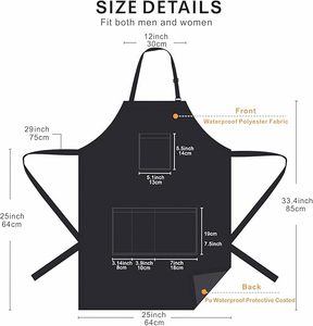 Janmercy 4 Pcs Hair Stylist <b>Apron</b> with 4 Pockets <b>Waterproof</b> Salon <b>Aprons</b> for Hairdresser - Product Image 1