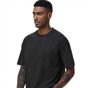 Camisetas Extra Grandes para Hombre, 100% Algodón Grueso, Lisas, con Estampado Puff, Diseño Gráfico Personalizado, Camisetas Blancas Lisas para Hombre - Product Image 3