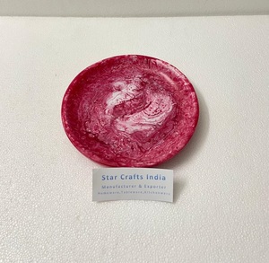 Bol à salade en résine de style américain et européen Design moderne Bol à fruits en résine de forme ronde Mélange de bol en résine vintage Meilleurs prix - Product Image 5