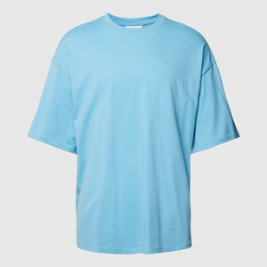 100% coton tricoté vêtements d'été T-shirts avec Logo personnalisé bonne qualité respirant vente chaude goutte épaule hommes de l'usine - Product Image 6