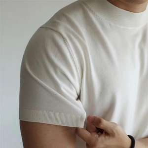 เสื้อยืดผู้ชายทรงปกติ ผ้าแคนวาส ระบายอากาศ แห้งเร็ว คุณภาพสูง ผ้าฝ้าย 100% สำหรับฤดูร้อน ปี 2025 พร้อมขายส่ง มีสินค้าในสต็อก - Product Image 3