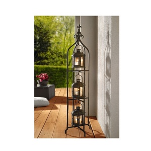 Linterna de vela de metal rústico linterna decorativa vintage estilo granja hecha a mano para fiestas y bodas - Product Image 5