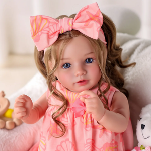 ベイビサイド ダラ 20インチ 笑顔のリボーンドール 幼児 女の子 ミニ ソフトクロスボディ 本物そっくりの赤ちゃん人形 柔らかいおもちゃ 感情の慰めのためのギフト - Product Image 1