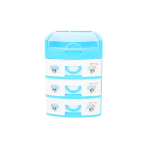 Multi-Purpose Mini Plastic <b>Stackable</b> Injection Molded Modern Desktop Bathroom Cabinet 4 <b>Drawers</b> Storing Stationery Cosmetics - Product Image 3