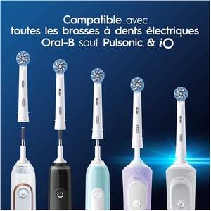 Têtes de brosse à dents Oral-B Pro Cross Action, poils en nylon doux, lot de 8, utilisation en extérieur et à domicile, s'adaptent aux boîtes aux lettres, adultes - Product Image 3