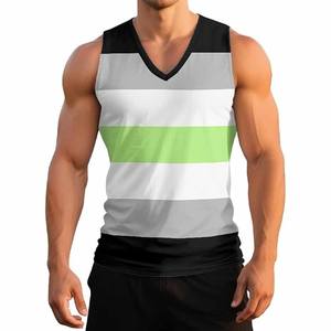 Ropa de entrenamiento Camiseta sin mangas hecha a medida para hombres Ropa de gimnasio Hombres Camiseta sin mangas Transpirable Hombres Camiseta sin mangas hecha por Dress Sports - Product Image 1