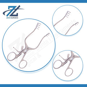 Retractor Manual West Autoestático de 140 mm de Largo, 3 x 4 Dientes, 60 mm de Apertura Completa, Acero Inoxidable Quirúrgico, Instrumentos con Certificación CE - Product Image 4