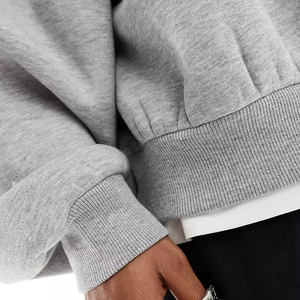 Nouveau sweat-shirt à col rond surdimensionné en coton 100% poids lourd, vêtements de rue personnalisés de qualité supérieure, vêtements de sport décontractés pour hommes, hiver - Product Image 5