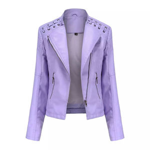 Chaqueta de Piel de Oveja Suave para Mujer, Elegante, Cómoda, Casual, Resistente al Viento, Transpirable, con Forro de Algodón, Abrigo Cálido de Invierno para Uso Diario, Moderno - Product Image 6