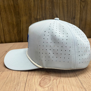 หมวกเบสบอล5แผงสำหรับผู้ชายพร้อมโลโก้แพทช์ยางดีไซน์สปอร์ตกันน้ำออกแบบได้ตามที่ต้องการโดยผู้ผลิตกีฬาเวียดนาม - Product Image 2