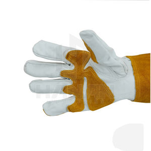 Long Split Leather Welding <b>Gloves</b> Heavy-Duty Safety <b>Gloves</b> with Reinforced <b>Finger</b> and Palm Heat Resistant for Work - Product Image 2