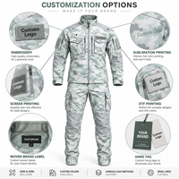 Ensemble uniforme tactique camouflage personnalisé MEGAMAPLE pour homme, poches cargo, genoux renforcés, tissu tissé anti-déchirure, softshell