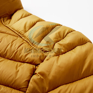 2026 <b>Top</b> Selling Custom Design <b>Men</b> Winter Puffer Jacket with Stand Collar and Front Logo High Quality - Product Image 3