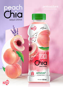 Vente en gros Bouteille PET de 450ml Boisson aux graines de chia Saveur de pomme quantité minimale de commande bas Prix compétitif certifié ISO HALAL - Product Image 2