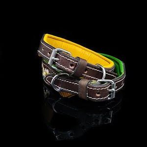 Vente en gros de collier de chien en cuir occidental Meilleur collier de chien indien en cuir repoussé de vache pour animaux de compagnie - Product Image 5