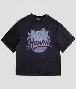 Camiseta de algodón 100% de gran tamaño para hombre, serigrafía gráfica personalizada, tejido pesado, informal, transpirable de alta calidad, venta al por mayor - Product Image 5