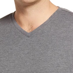 Superventas OEM/ODM Logo Material de bambú ligero de alta calidad Slim Fit Camisetas de manga larga para hombre Ropa de calle Crop Oversize Solid - Product Image 5