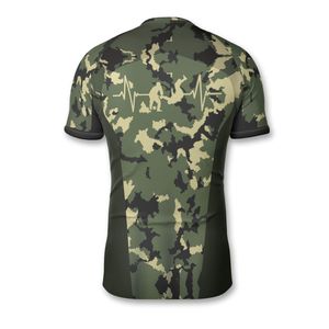 OEM Rashguard Camisetas de manga corta Impresión sublimada Alta elasticidad Comodidad ligera Ideal para pedidos al por mayor a granel - Product Image 3