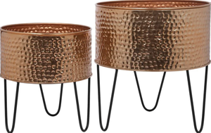 Best Selling Classic Style Metal Planter <b>Pots</b> With Stand For Home Decoration Living Room Garden Balcony - Product Image 2